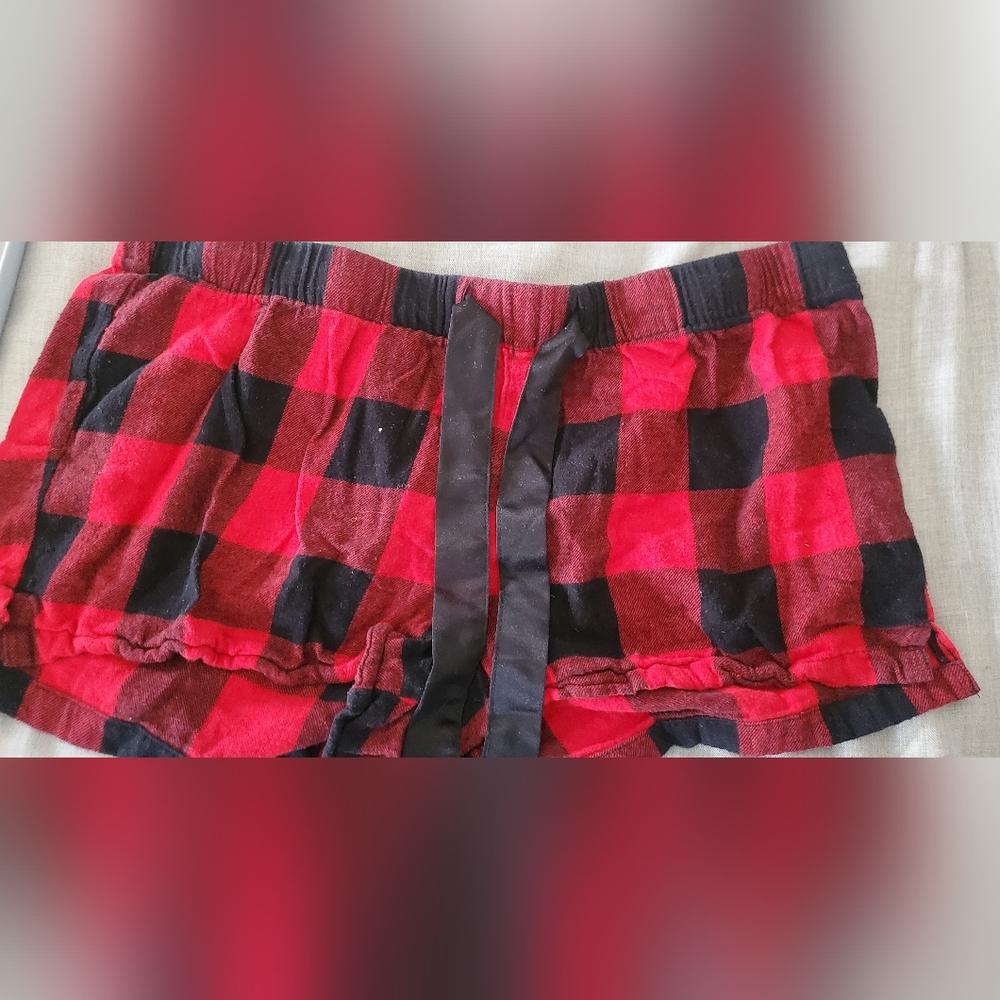 Flannel Plaid Sleep Shorts